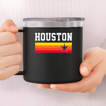 Discover Houston Baseball Throwback Astro Vintage Stripes 14oz Stainless Steel Tumblers