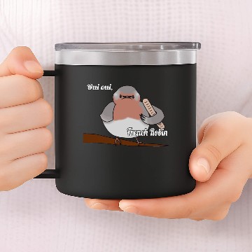 Discover French Robin 14oz Stainless Steel Tumblers