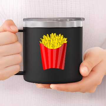 Discover french fries pommes frites fastfood fast food12 14oz Stainless Steel Tumblers