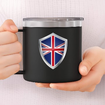 Discover Emblem Union Jack 14oz Stainless Steel Tumblers