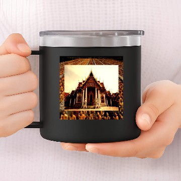 Discover Terracotta Temples 14oz Stainless Steel Tumblers