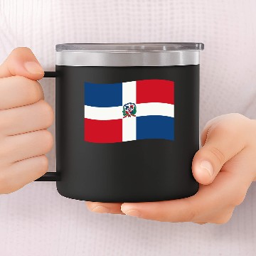 Discover flag dominican republic 14oz Stainless Steel Tumblers