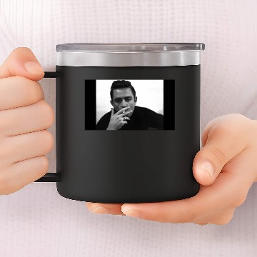 Discover Winking Johnny Cash 14oz Stainless Steel Tumblers