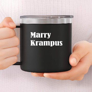 Discover Merry krampus 14oz Stainless Steel Tumblers
