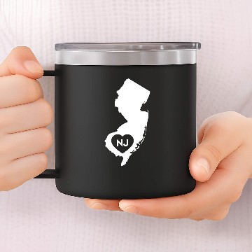 Discover I Love New Jersey State 14oz Stainless Steel Tumblers