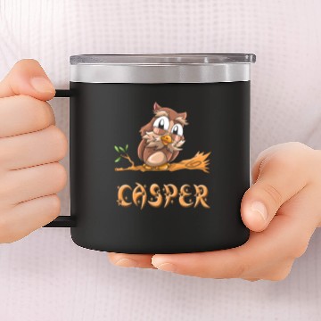 Discover Casper Owl 14oz Stainless Steel Tumblers