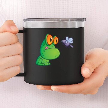 Discover Frog and Dragonfly 14oz Stainless Steel Tumblers