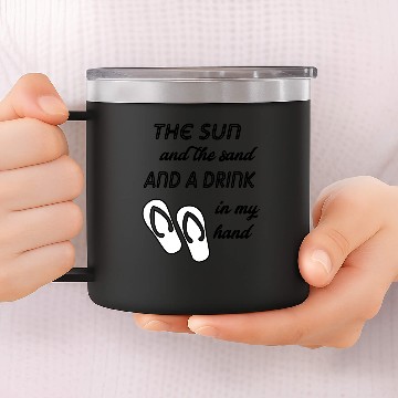 Discover the sun and the sand 14oz Stainless Steel Tumblers