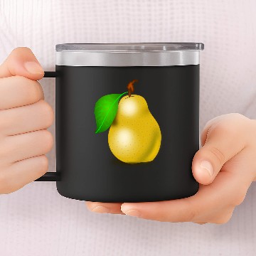 Discover Hmm delicious! Pear! 14oz Stainless Steel Tumblers