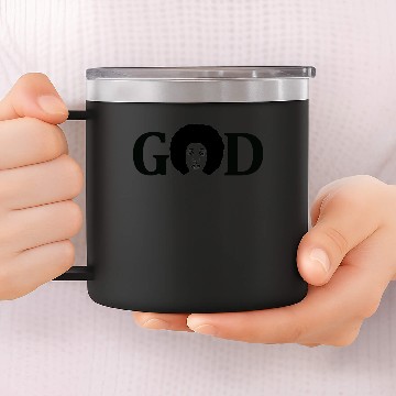Discover God Black woman Black power 14oz Stainless Steel Tumblers.