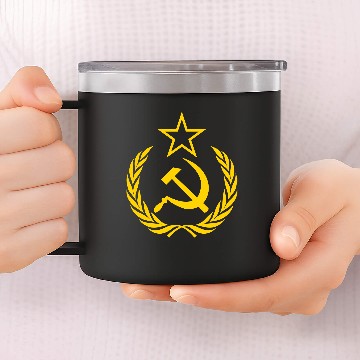 Discover Cold War Communist Flag 14oz Stainless Steel Tumblers