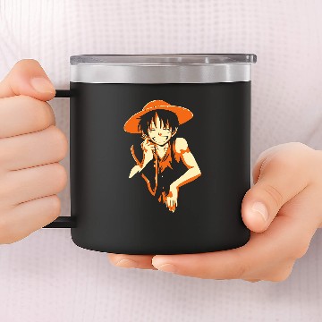 Discover Straw Hat Luffy 14oz Stainless Steel Tumblers