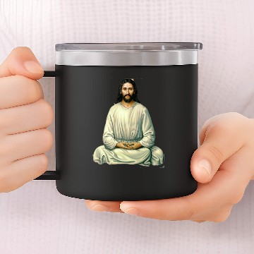 Discover Jesus Christ Meditation 14oz Stainless Steel Tumblers