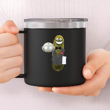 Discover Waiter Pickle 14oz Stainless Steel Tumblers