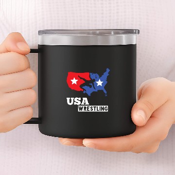 Discover Wrestling 14oz Stainless Steel Tumblers