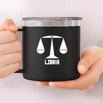 Discover libra sign 14oz Stainless Steel Tumblers