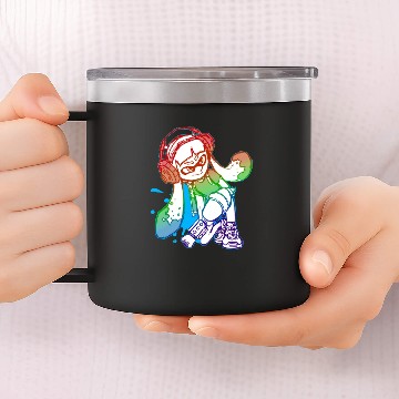 Discover Splatoon girl 14oz Stainless Steel Tumblers
