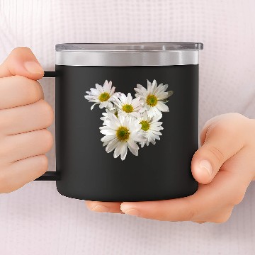 Discover Daisy Heart 14oz Stainless Steel Tumblers