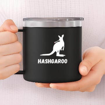 Discover Hashish Kangaroo Joint Gifts 14oz Stainless Steel Tumblers