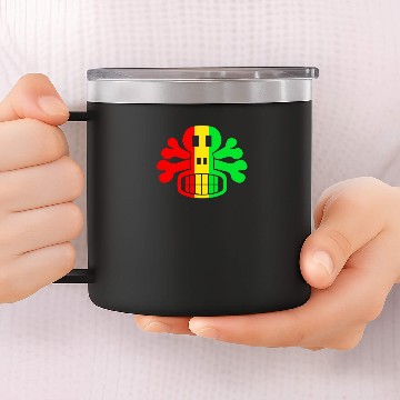 Discover RASTA SKULL AND CROSSBONES 14oz Stainless Steel Tumblers