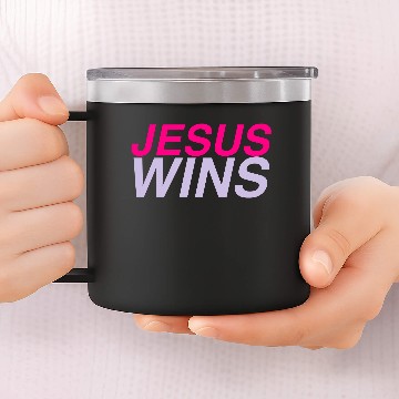 Discover Jesus Wins 14oz Stainless Steel Tumblers