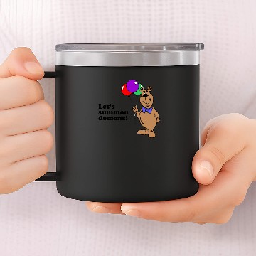 Discover Let's Summon Demons | Satan 14oz Stainless Steel Tumblers