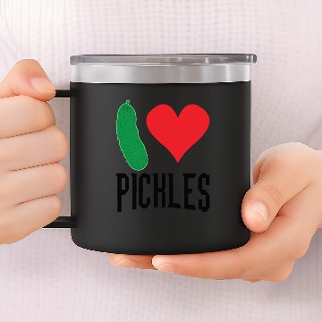Discover i love pickles 14oz Stainless Steel Tumblers