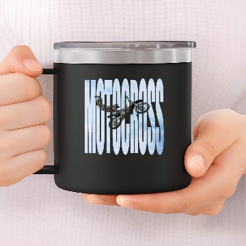 Discover Motocross 14oz Stainless Steel Tumblers