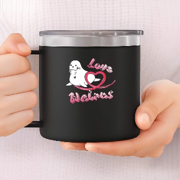 Discover Love Walrus 14oz Stainless Steel Tumblers