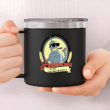Discover Futurama - Cigar just makes me look cool 14oz Stainless Steel Tumblers