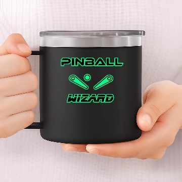 Discover Pinball Wizard Sci-fi Retro 14oz Stainless Steel Tumblers