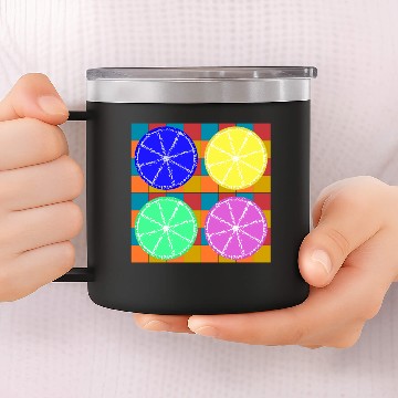 Discover citron / Lemon / Popart 14oz Stainless Steel Tumblers