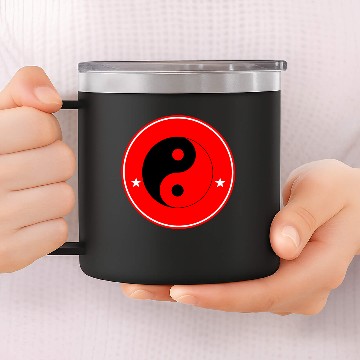 Discover ying and yang 14oz Stainless Steel Tumblers