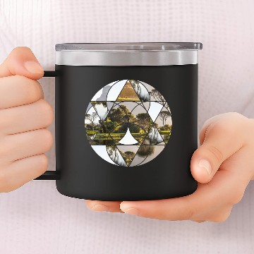 Discover Circle Nature Sea Paradise 14oz Stainless Steel Tumblers