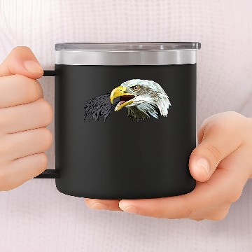 Discover Eagle American,Bald Eagle,USA Eagle,Bird 14oz Stainless Steel Tumblers
