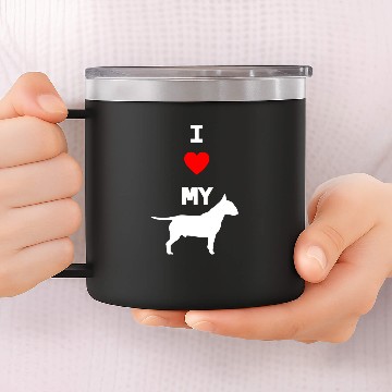 Discover I Love my Dog 14oz Stainless Steel Tumblers