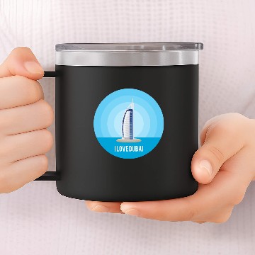 Discover Dubai - I love Dubai 14oz Stainless Steel Tumblers