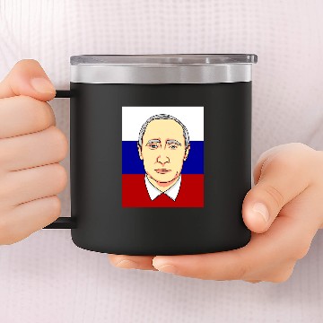 Discover Vladimir Putin 14oz Stainless Steel Tumblers