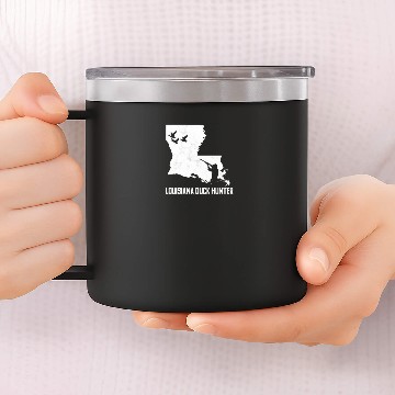 Discover Louisiana Duck Hunter 14oz Stainless Steel Tumblers