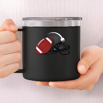 Discover american football rugby 14oz Stainless Steel Tumblers