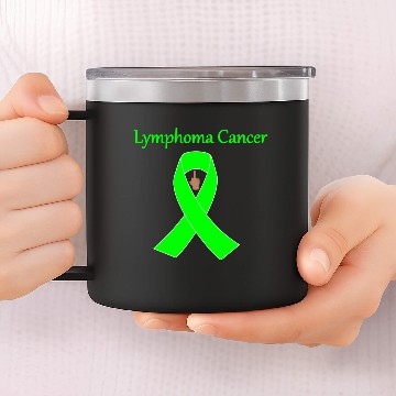 Discover Lymphoma Cancer 14oz Stainless Steel Tumblers