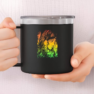 Discover Indian American Native American Skull Gift 14oz Stainless Steel Tumblers