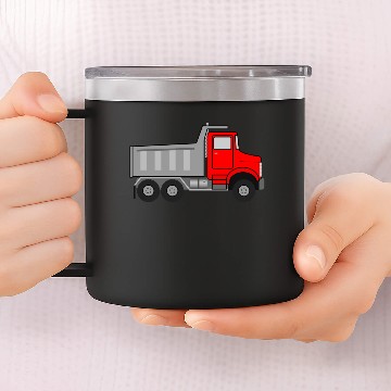 Discover Dump Truck Animated 14oz Stainless Steel Tumblers