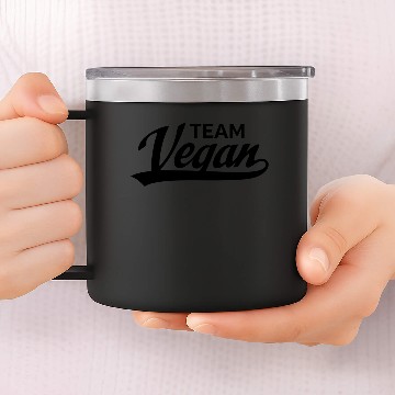 Discover TEAM VEGAN 14oz Stainless Steel Tumblers