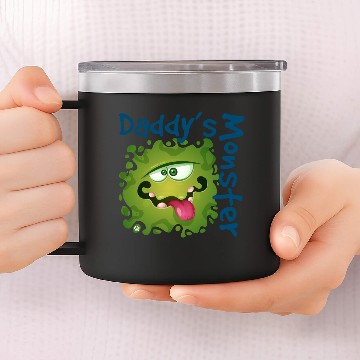 Discover Daddy's Monster - Green 14oz Stainless Steel Tumblers