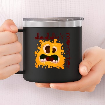 Discover Daddy's Monster - Pumpkin 14oz Stainless Steel Tumblers