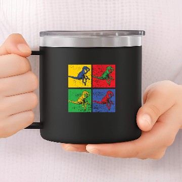 Discover Velociraptor 14oz Stainless Steel Tumblers
