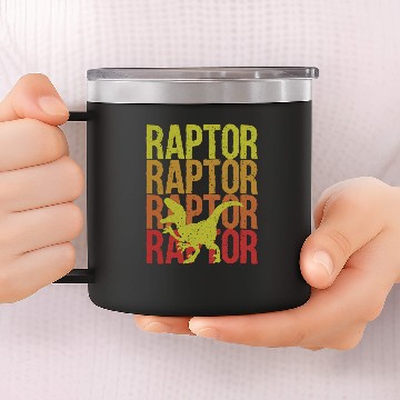 Discover Velociraptor 14oz Stainless Steel Tumblers