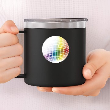 Discover Rainbow Disco Ball 14oz Stainless Steel Tumblers