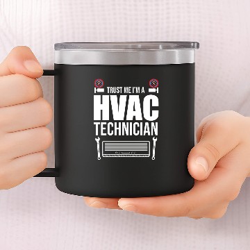 Discover HVAC Technician Hvac Tech Heating Ventilation 14oz Stainless Steel Tumblers